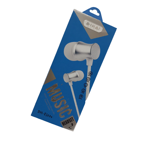 Tai nghe nhét tai cao cấpBIHAI BH EJ-004 cho điện thoại, IPad, PC, Laptop có mic